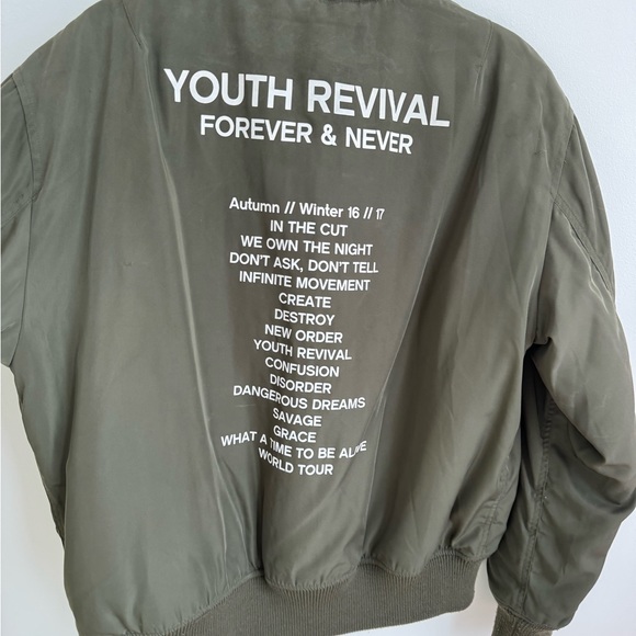 ARMY GREEN BOMBER JACKET - Picture 5 of 10